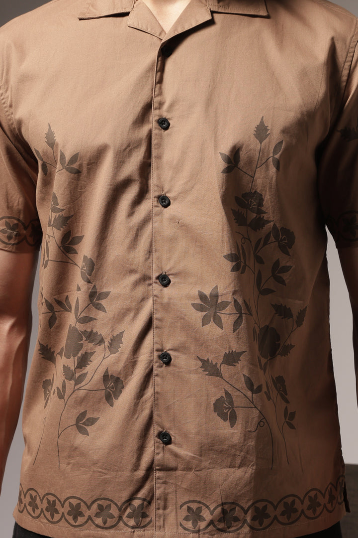 Hazel Flower Cuban Shirt
