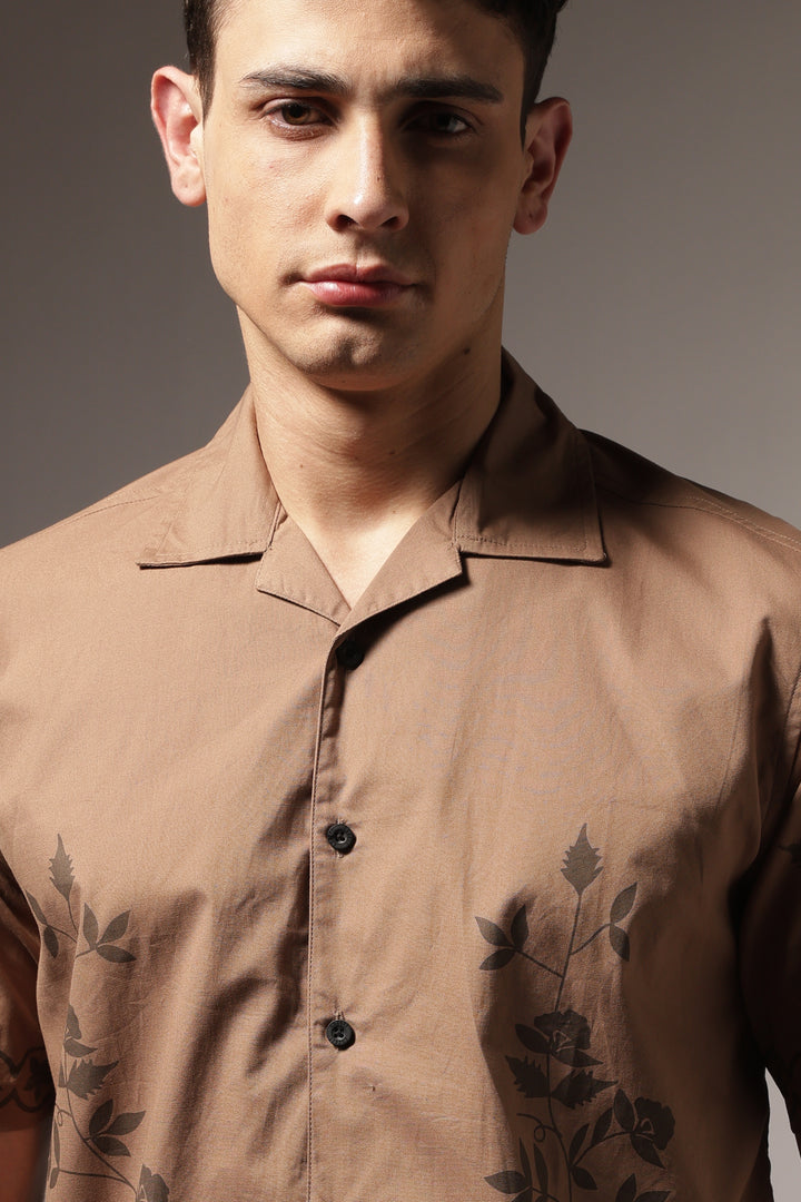 Hazel Flower Cuban Shirt