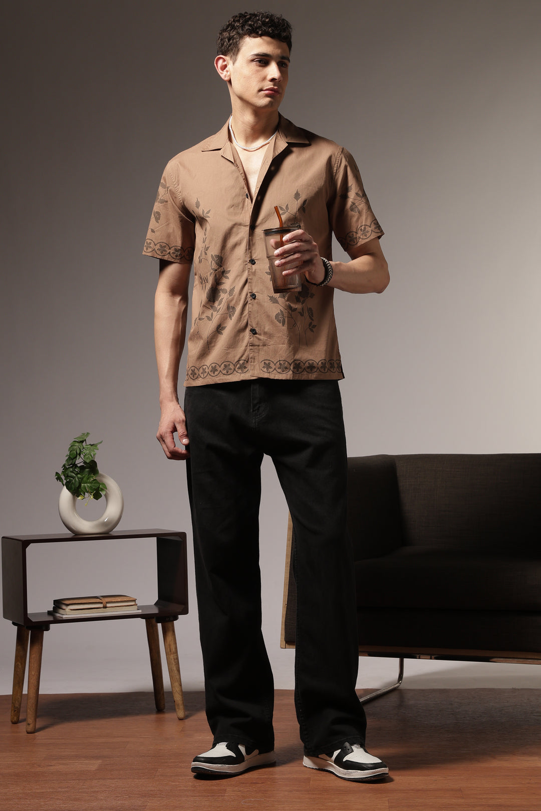 Hazel Flower Cuban Shirt