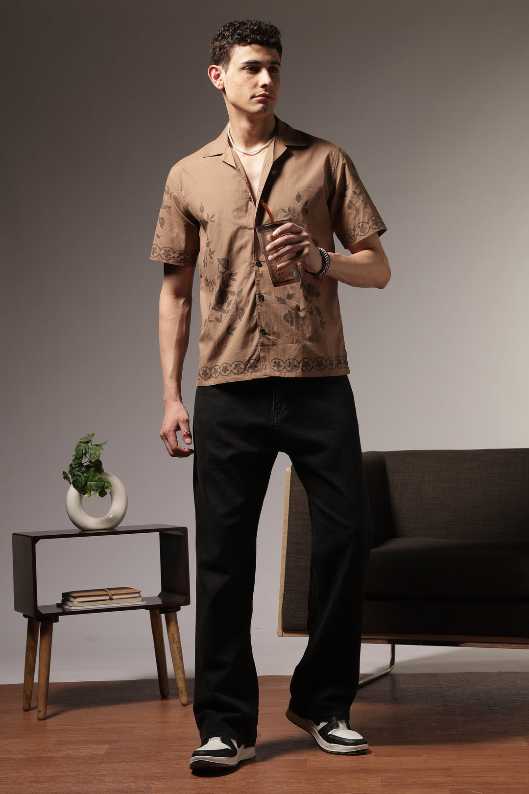 Hazel Flower Cuban Shirt