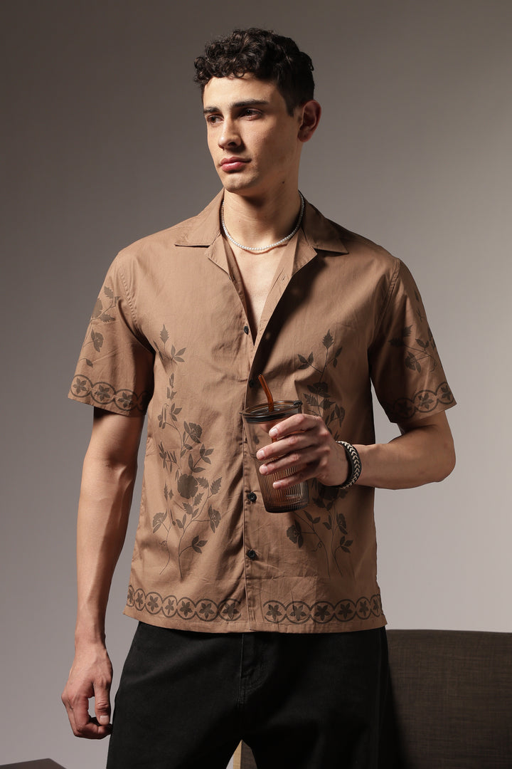 Hazel Flower Cuban Shirt