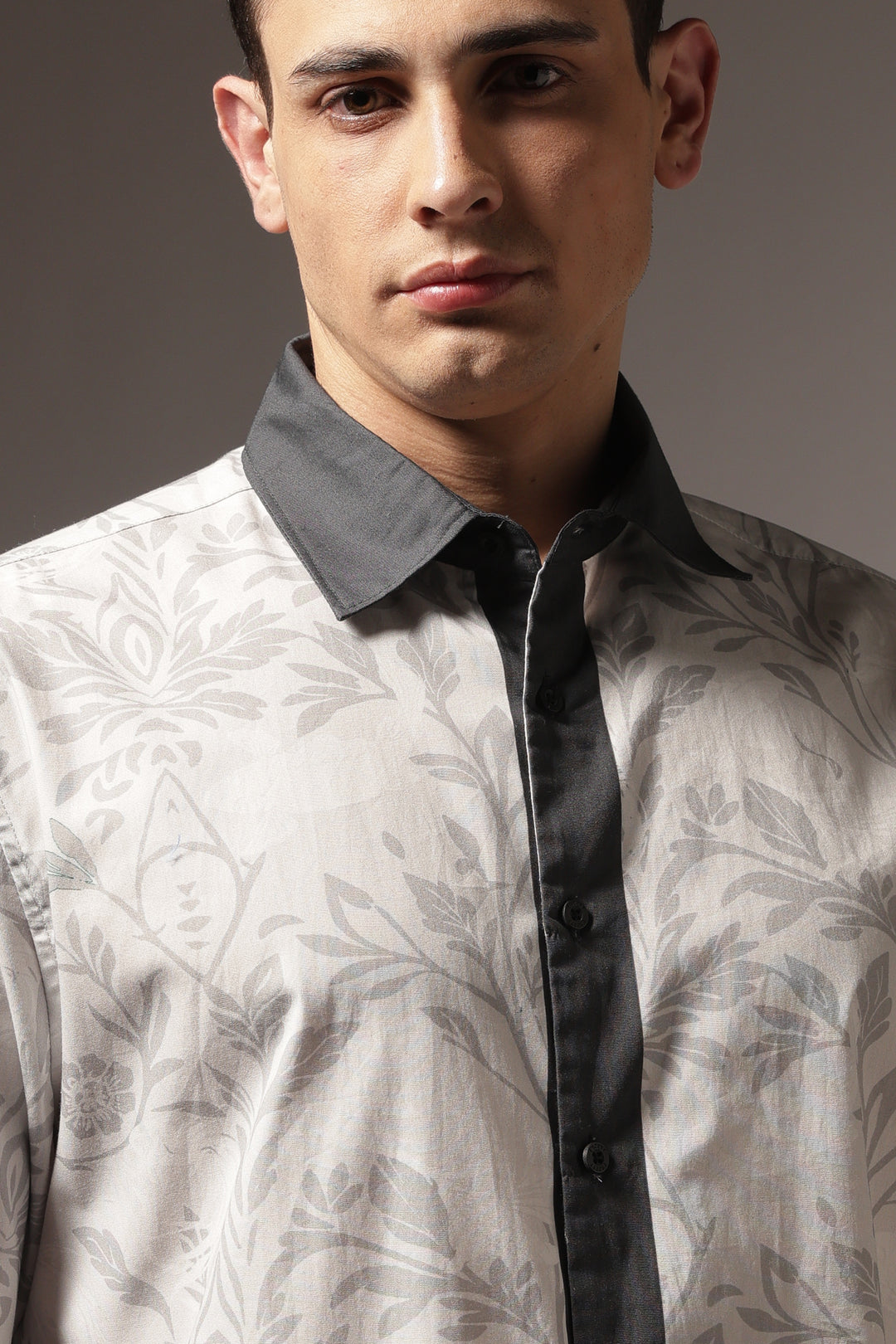 Static: Oversized Floral Cotton Shirt