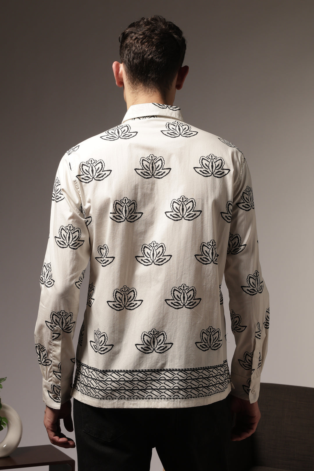 Way of Life: Printed Cotton Shirt