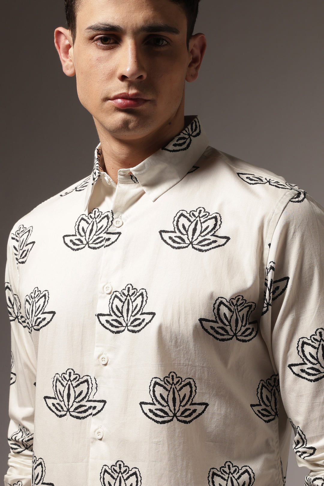 Way of Life: Printed Cotton Shirt