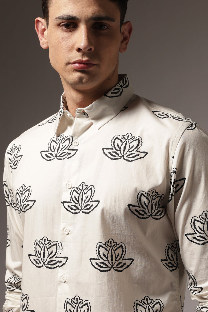 Way of Life: Printed Cotton Shirt