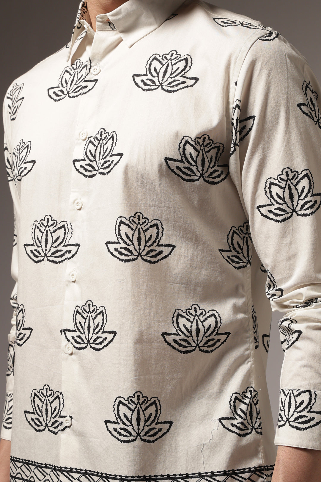 Way of Life: Printed Cotton Shirt