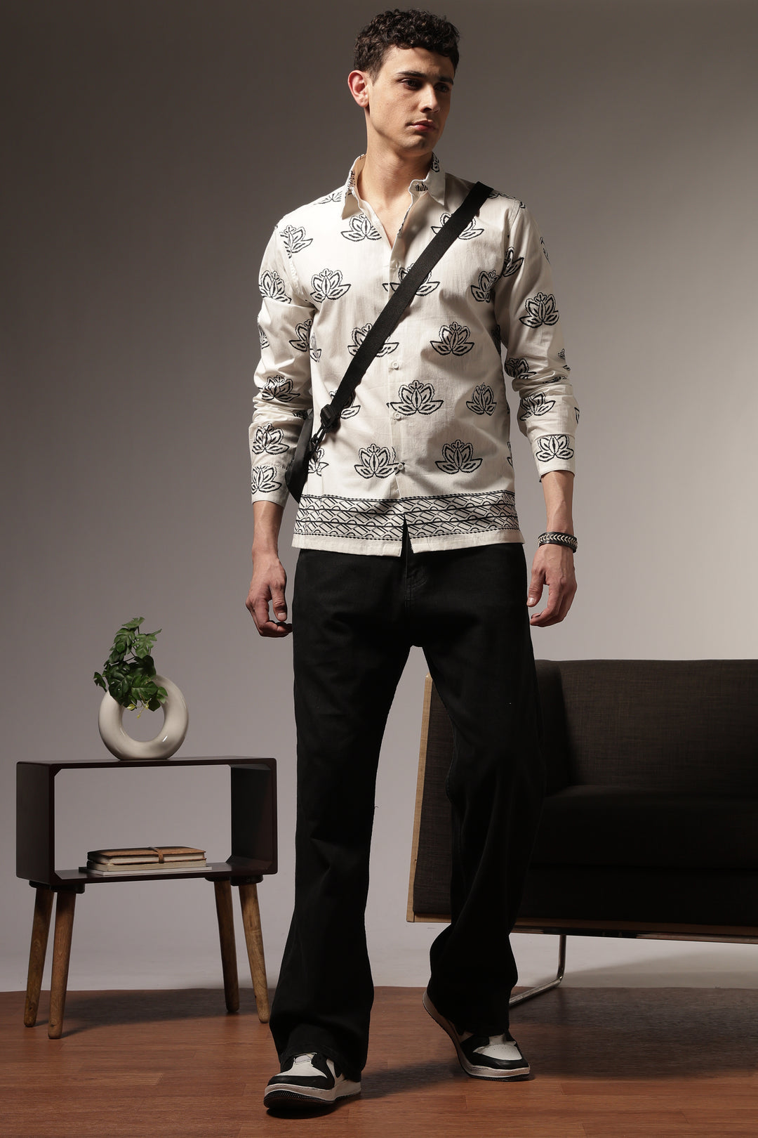 Way of Life: Printed Cotton Shirt