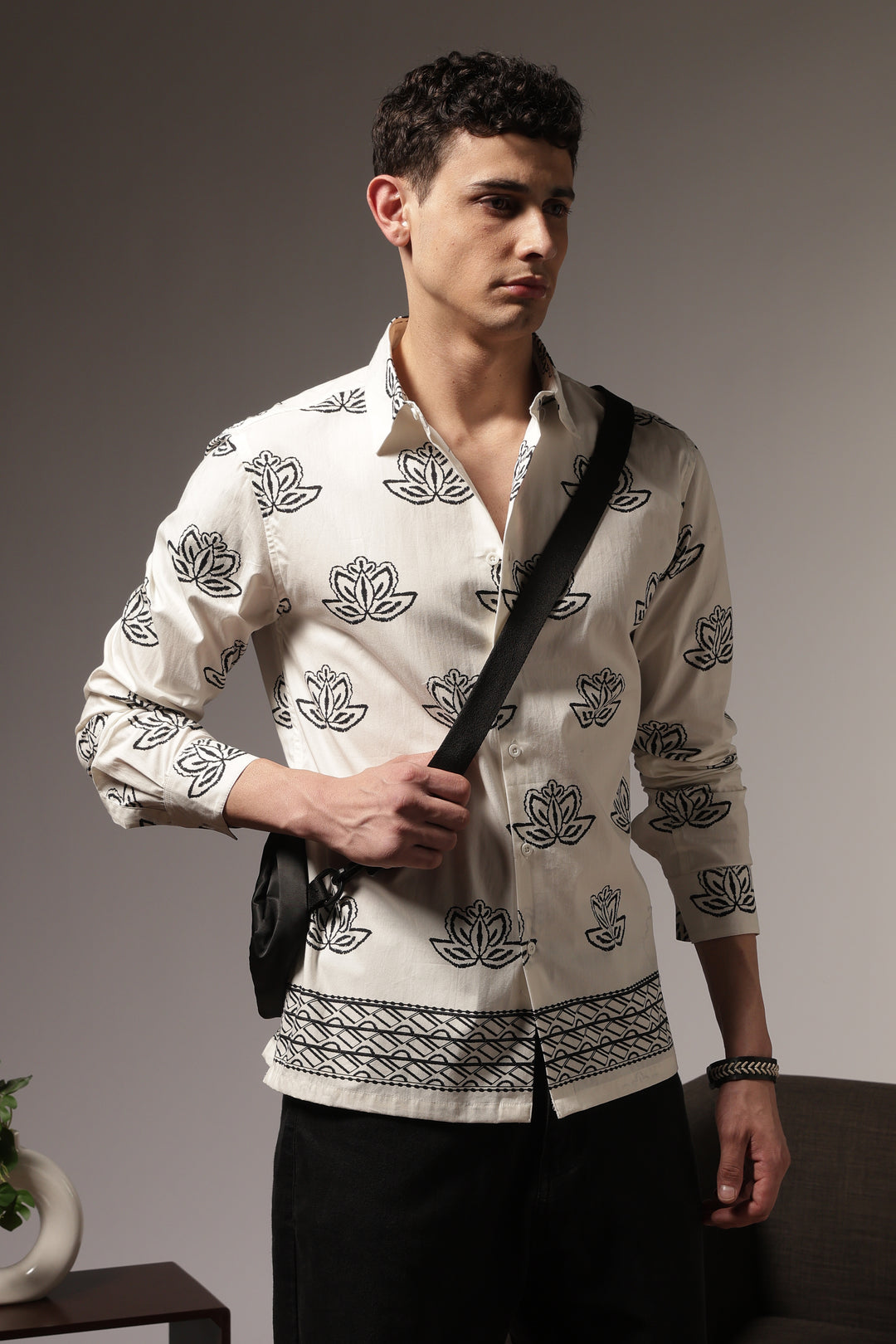 Way of Life: Printed Cotton Shirt