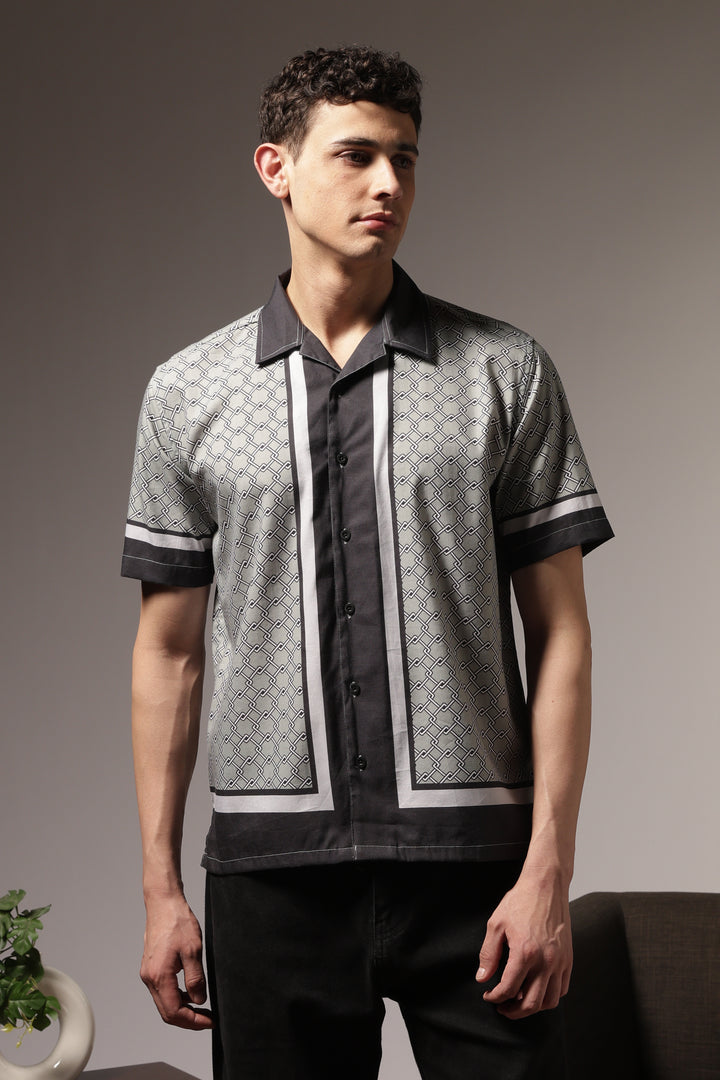 Classic: Mint Green Square Cuban Shirt