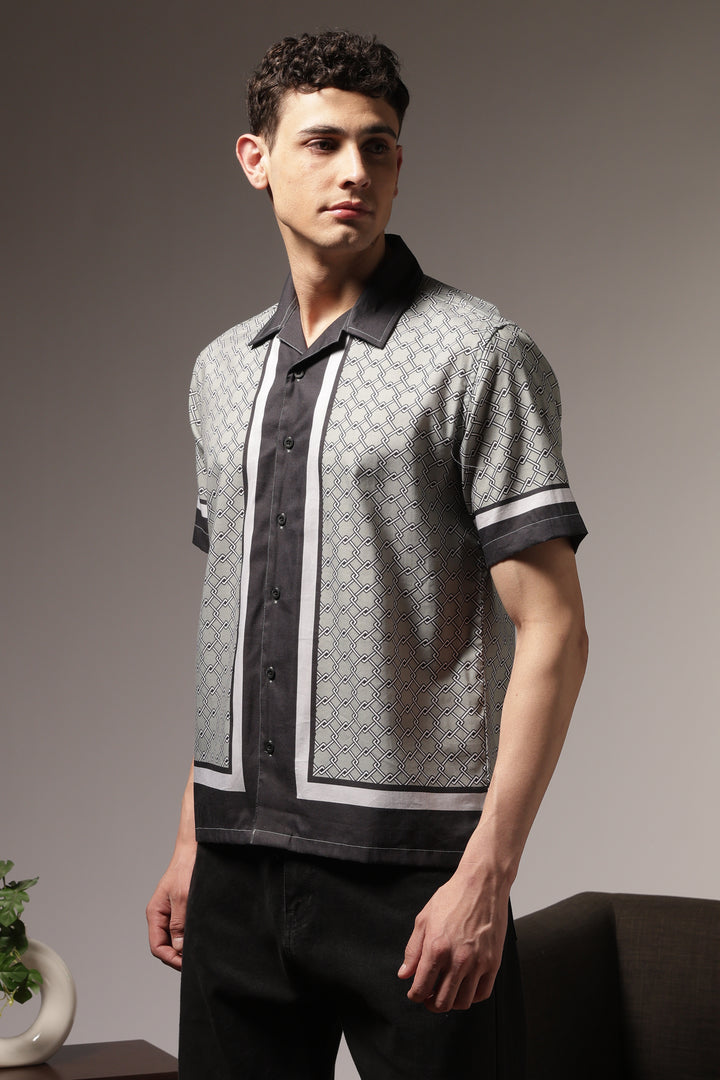 Classic: Mint Green Square Cuban Shirt