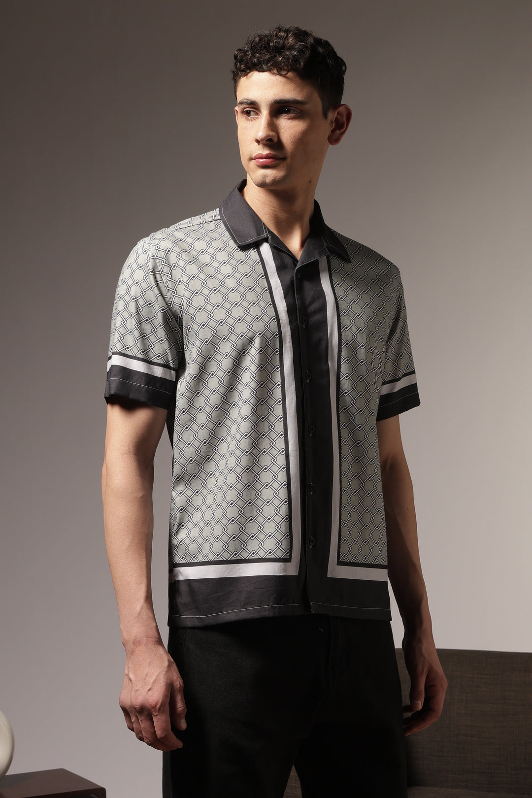 Classic: Mint Green Square Cuban Shirt