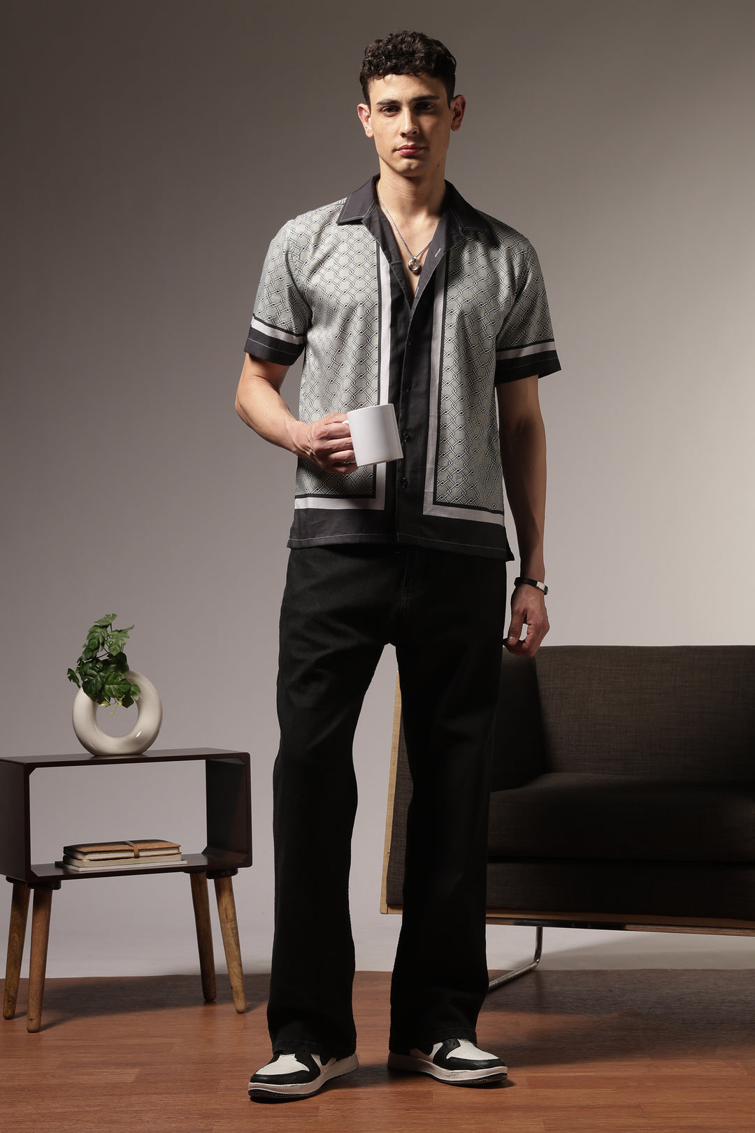 Classic: Mint Green Square Cuban Shirt
