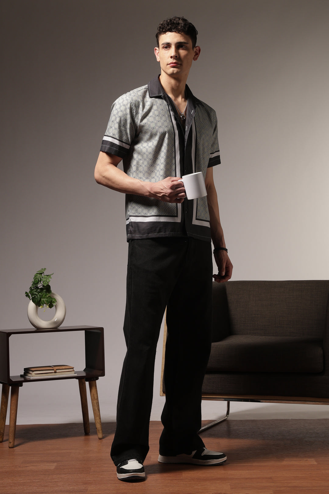 Classic: Mint Green Square Cuban Shirt