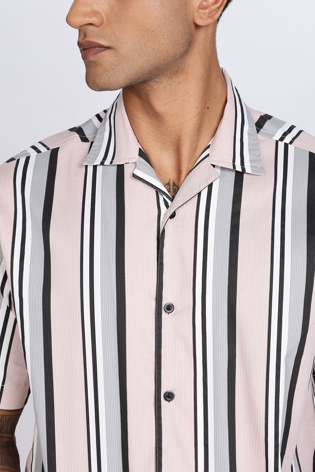 Pink Corduroy Cuban Shirt