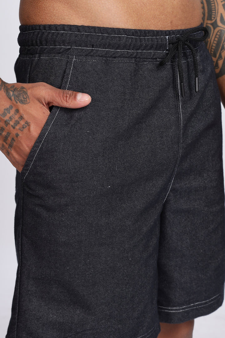 Contrast Stitch Black Co-ords