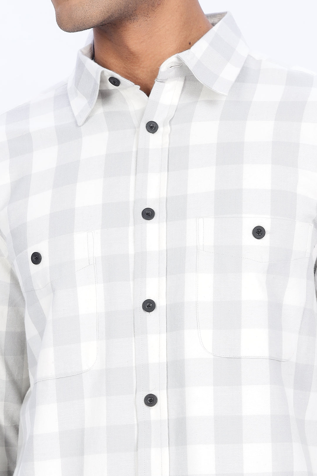 Flannel: White Shirt