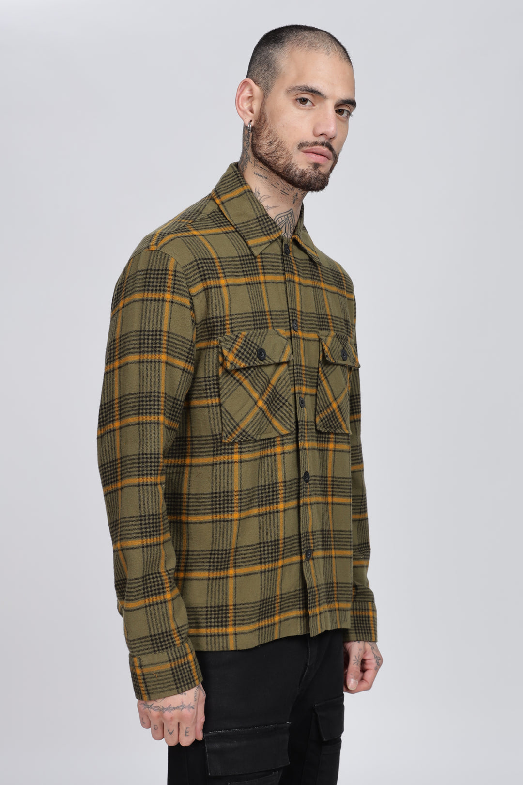 OLIVEFLANNEL0016754