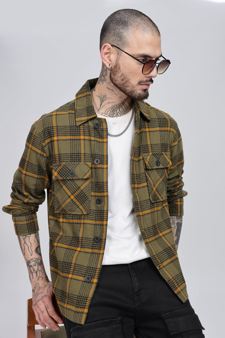 Flannel Olive Jacket