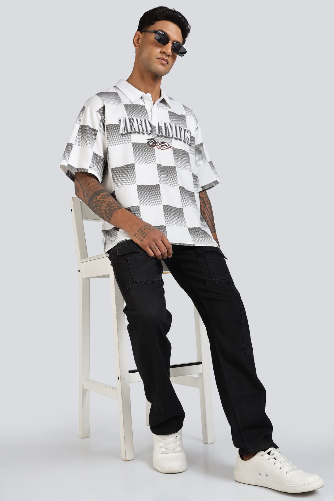 Zero Limits: Oversized Polo Shirt