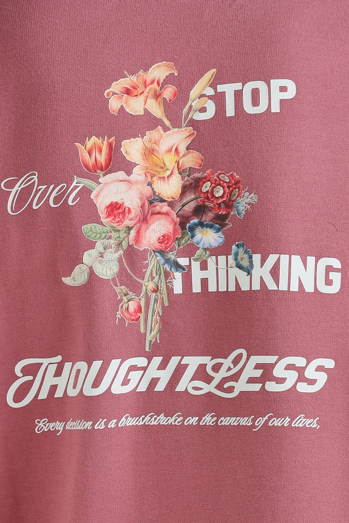 Thoughtless Flower Oversized T-shirt