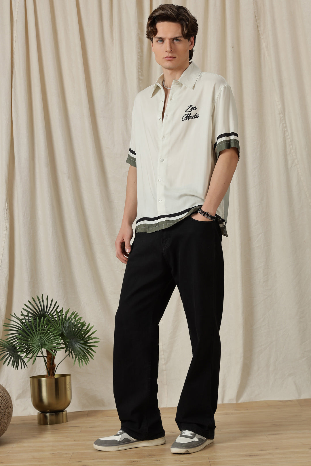 Zen Mode: Grey Oversized Shirt