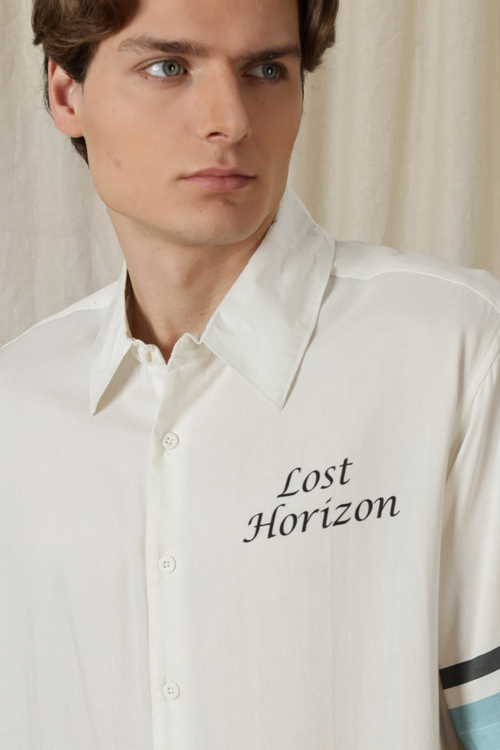 Lost Horizon: White Oversized Shirt