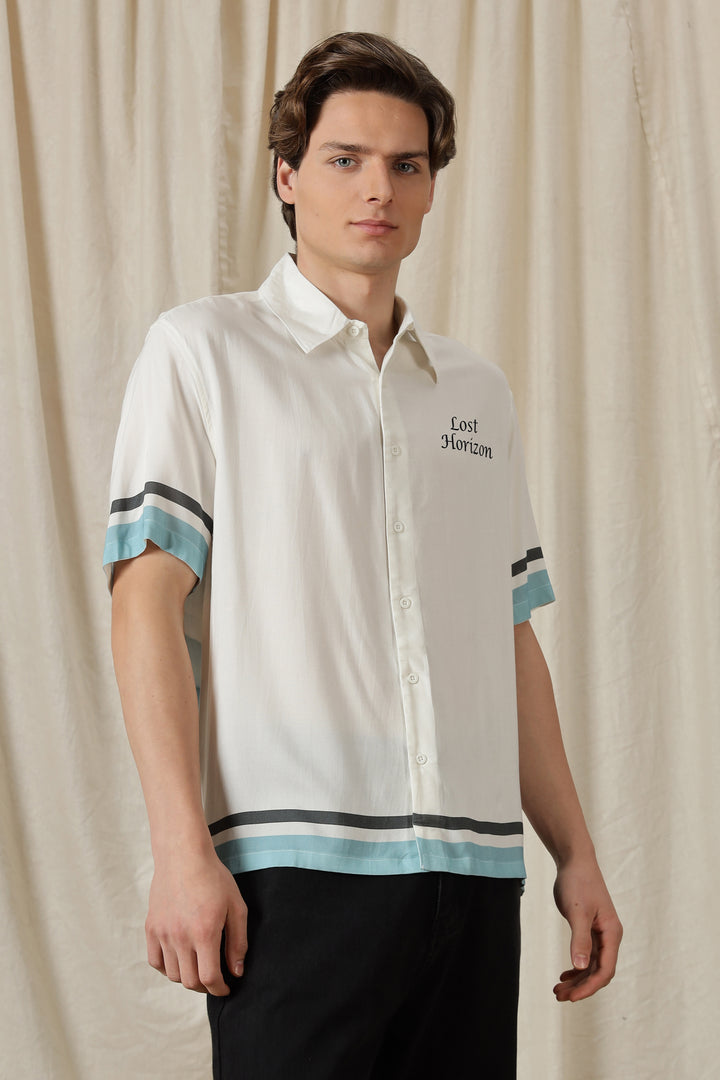 Lost Horizon: White Oversized Shirt
