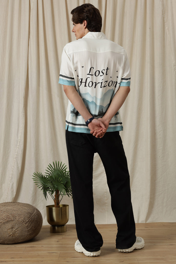 Lost Horizon: White Oversized Shirt