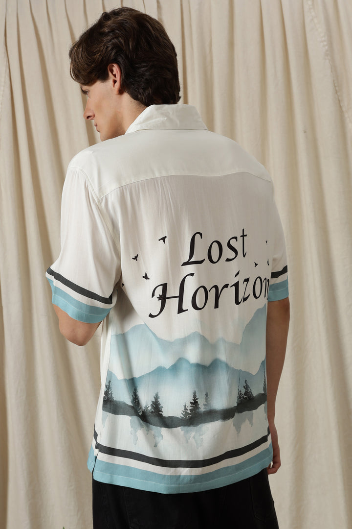Lost Horizon: White Oversized Shirt