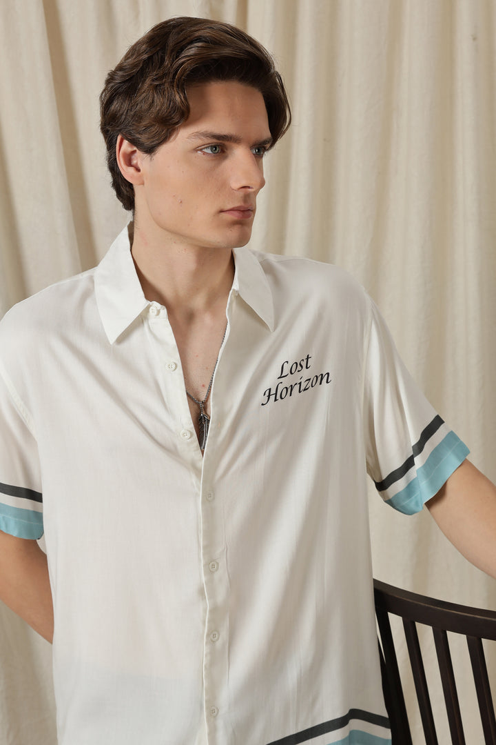 Lost Horizon: White Oversized Shirt