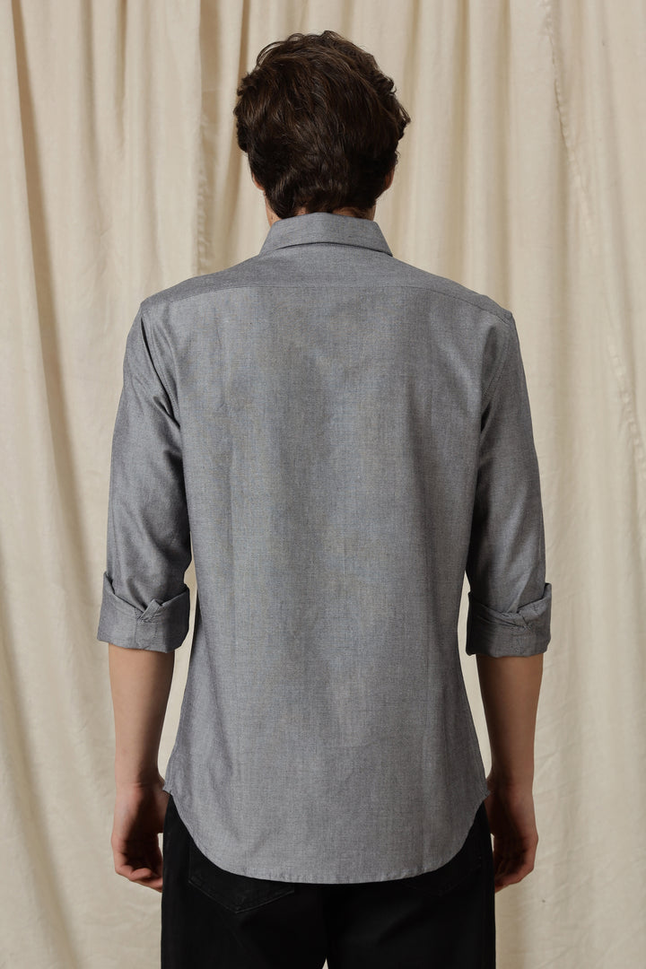Abstract Horse: Grey Embroidery Shirt