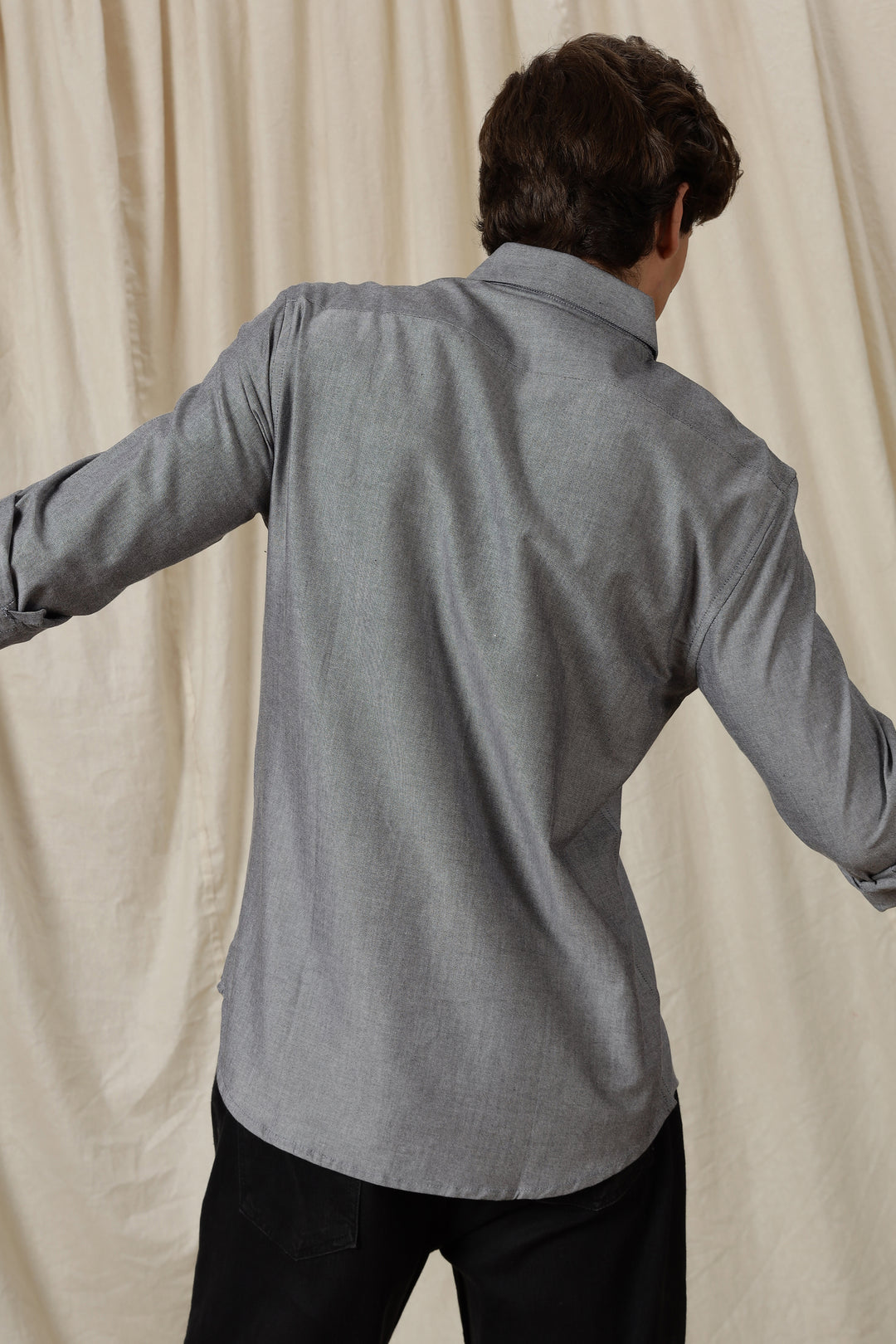 Abstract Horse: Grey Embroidery Shirt