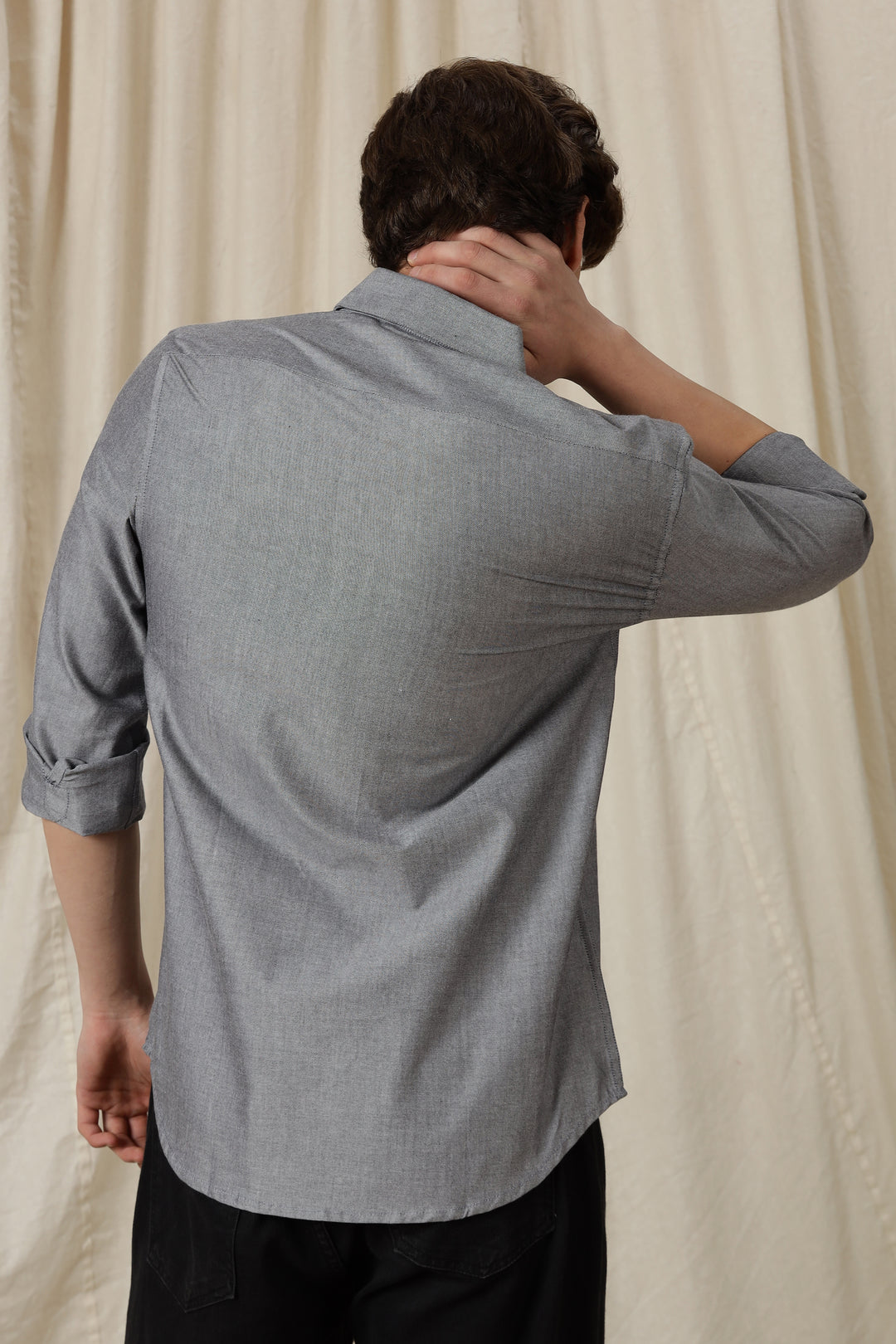 Abstract Horse: Grey Embroidery Shirt