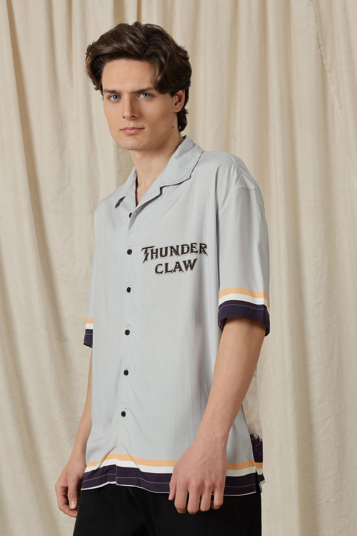 Thunder Claw: Grey Oversized Shirt
