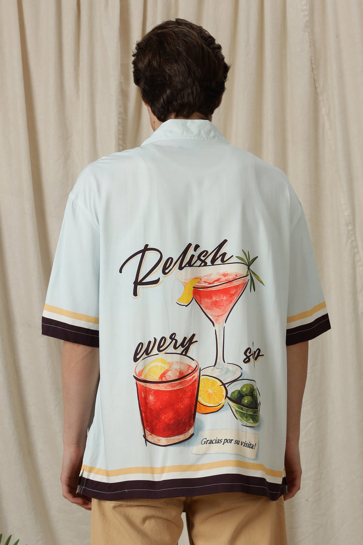 Relish : Light Blue Oversized Shirt