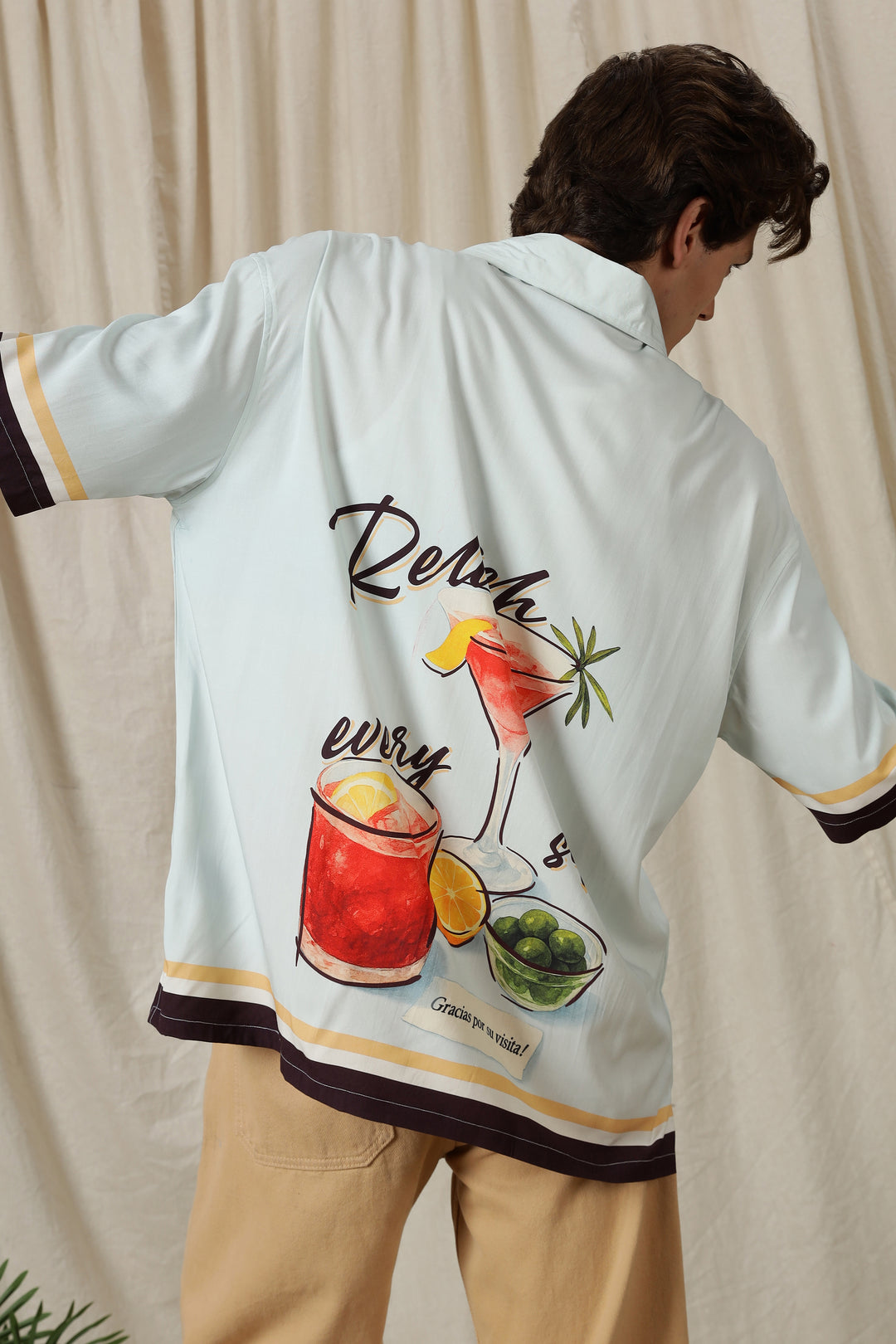 Relish : Light Blue Oversized Shirt