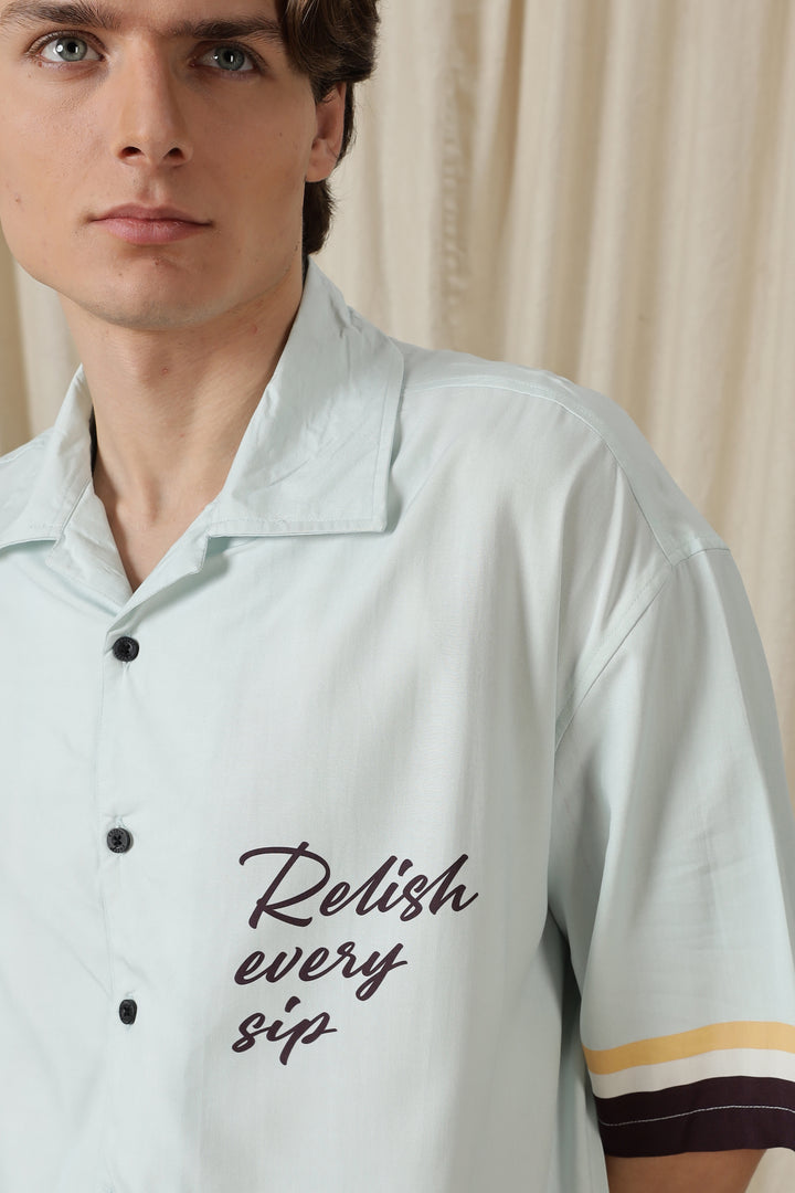 Relish : Light Blue Oversized Shirt