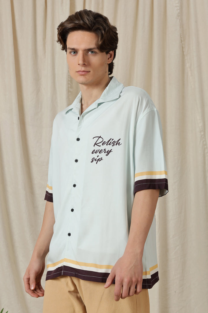 Relish : Light Blue Oversized Shirt