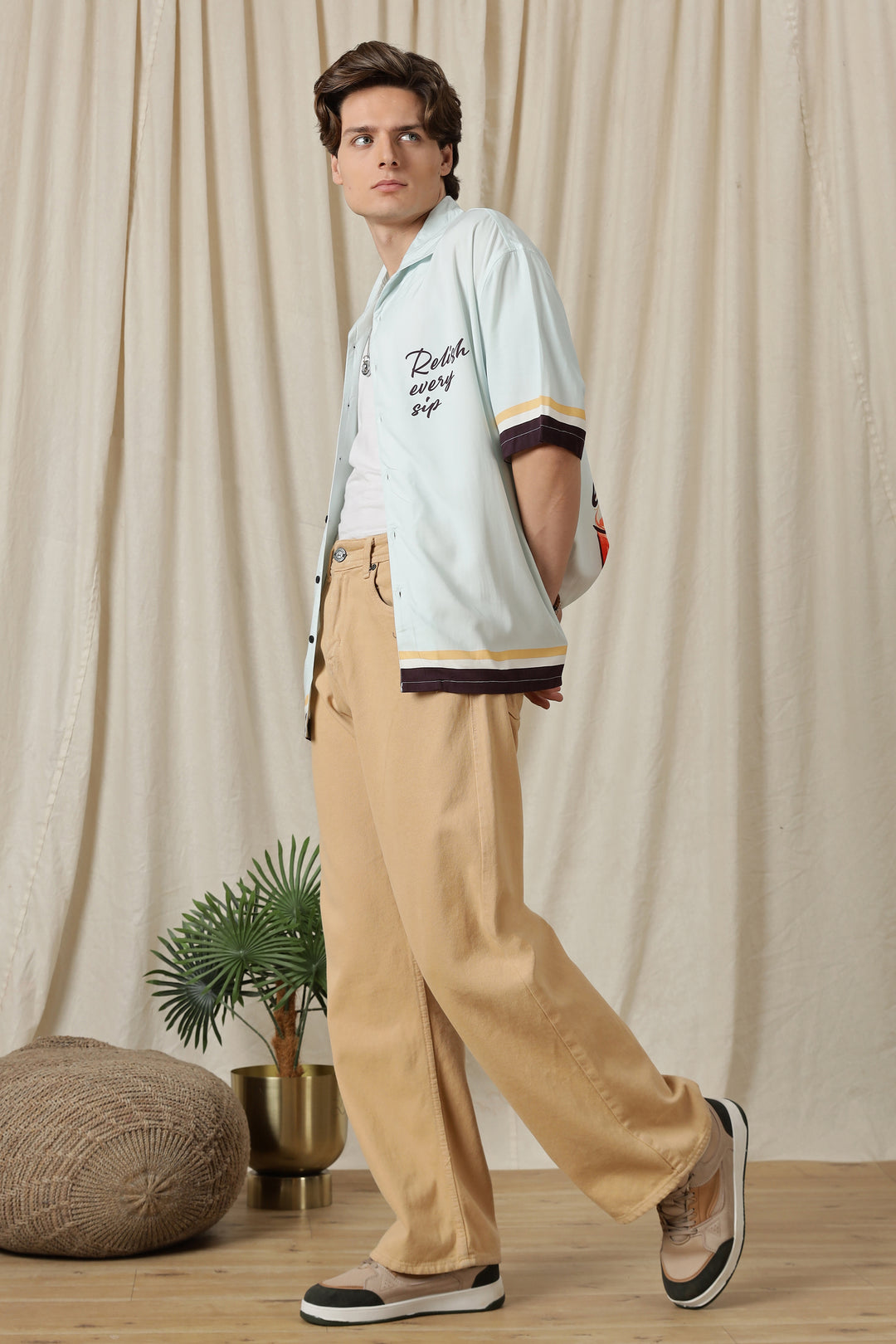 Relish : Light Blue Oversized Shirt