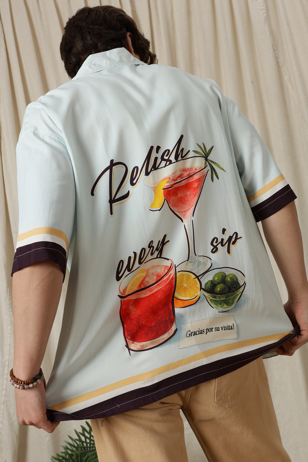 Relish : Light Blue Oversized Shirt