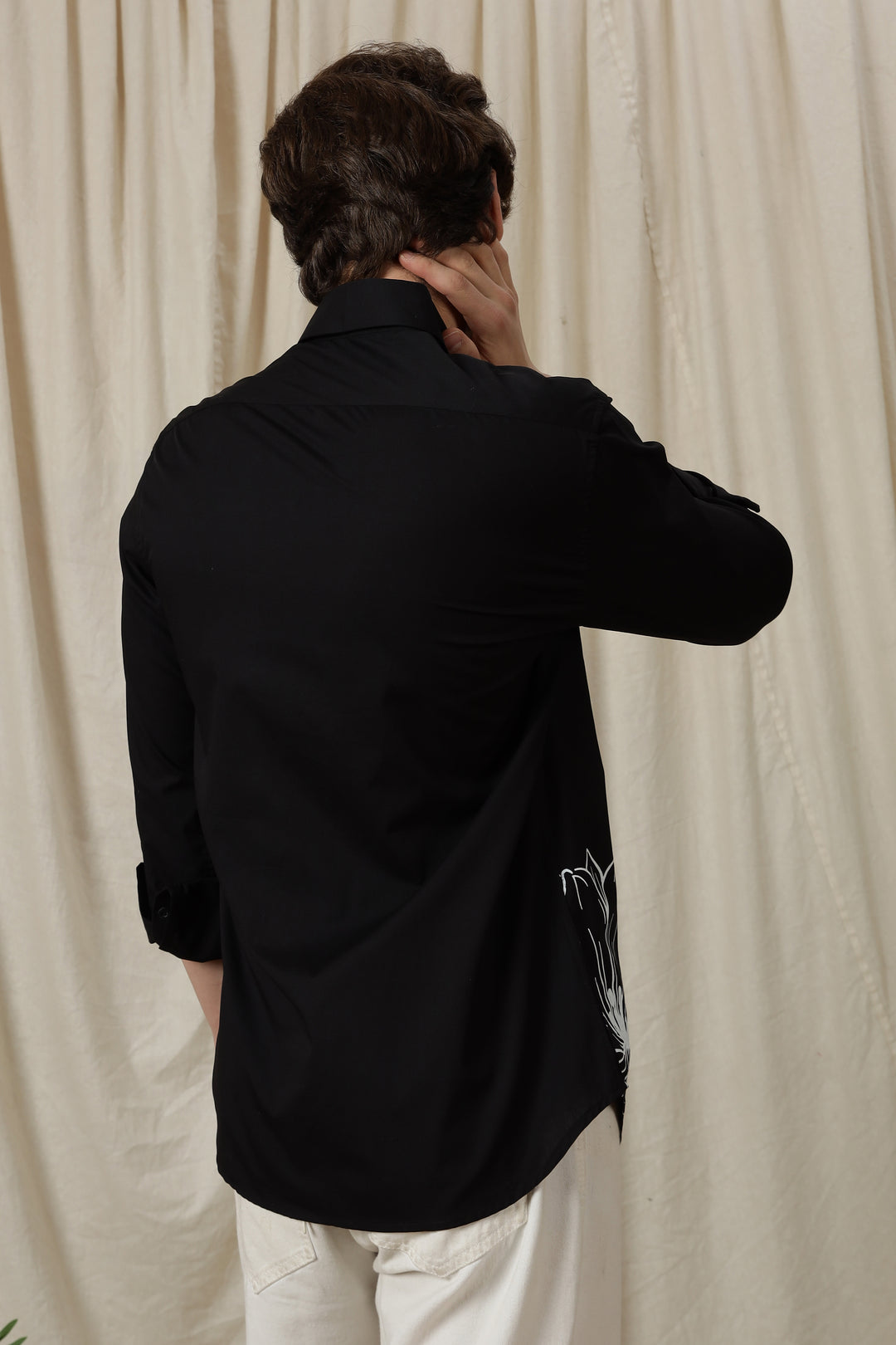 Petaled: Black Shirt