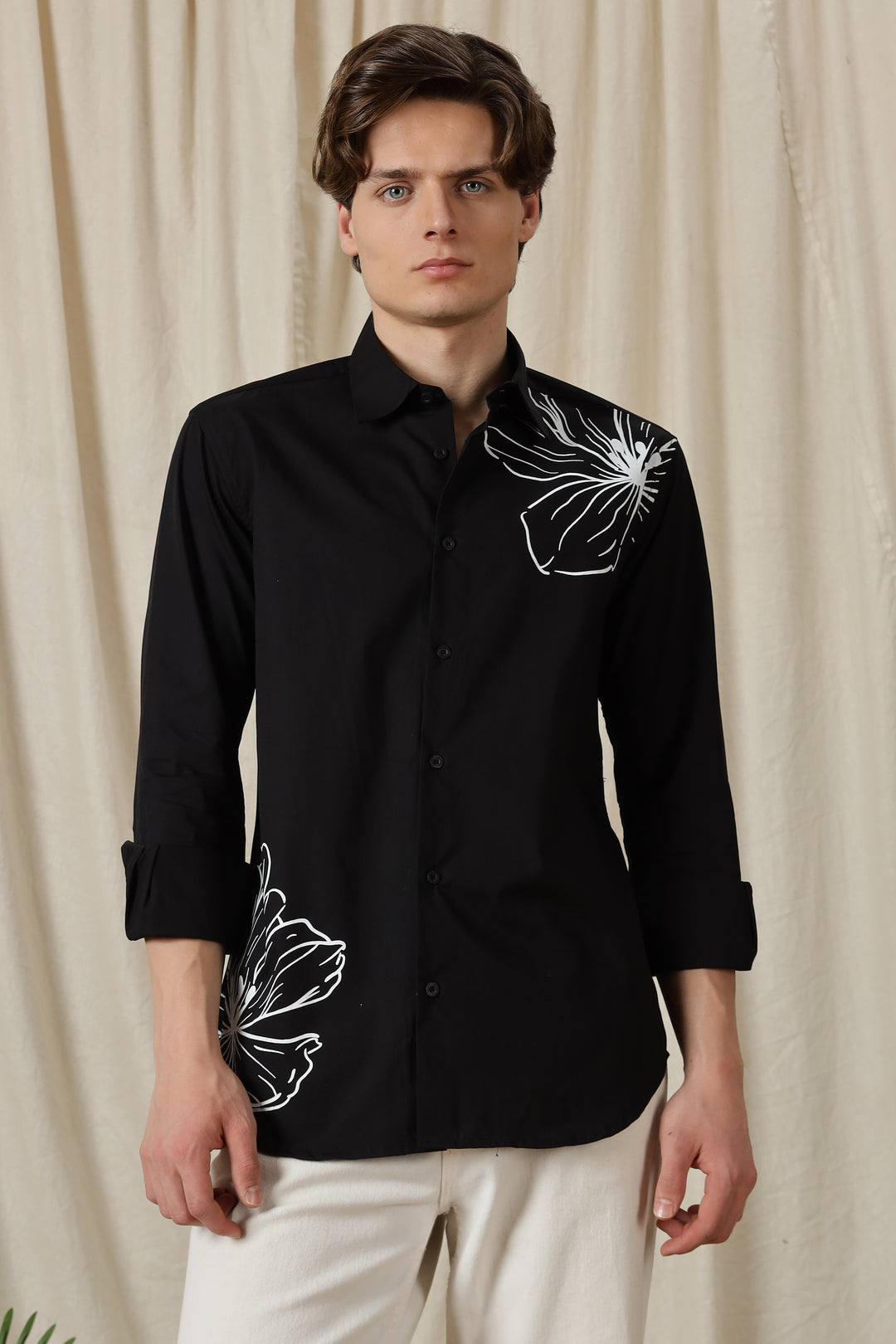 Petaled: Black Shirt