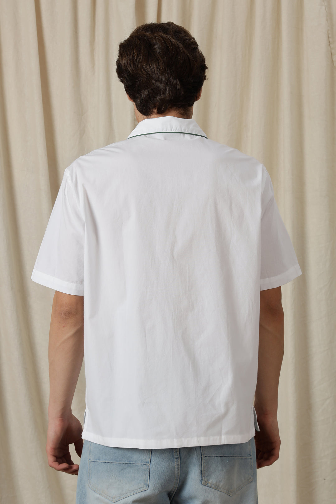 Flower Bouquet: Embroidery White Shirt