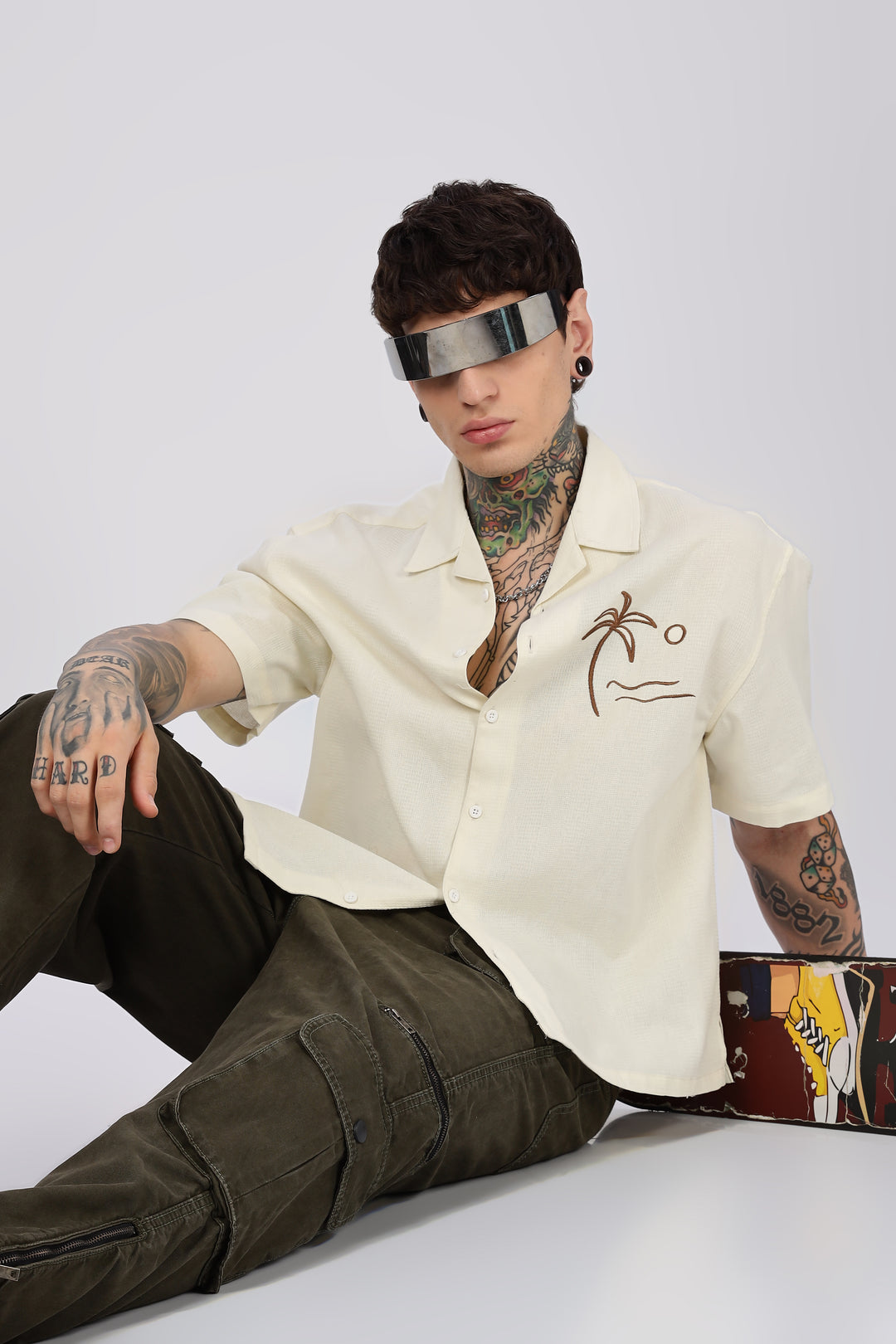 Olive Dyed Cargo Pants