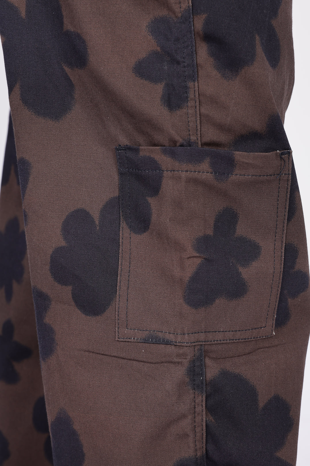 Floral Printed Baggy Cargo Pants