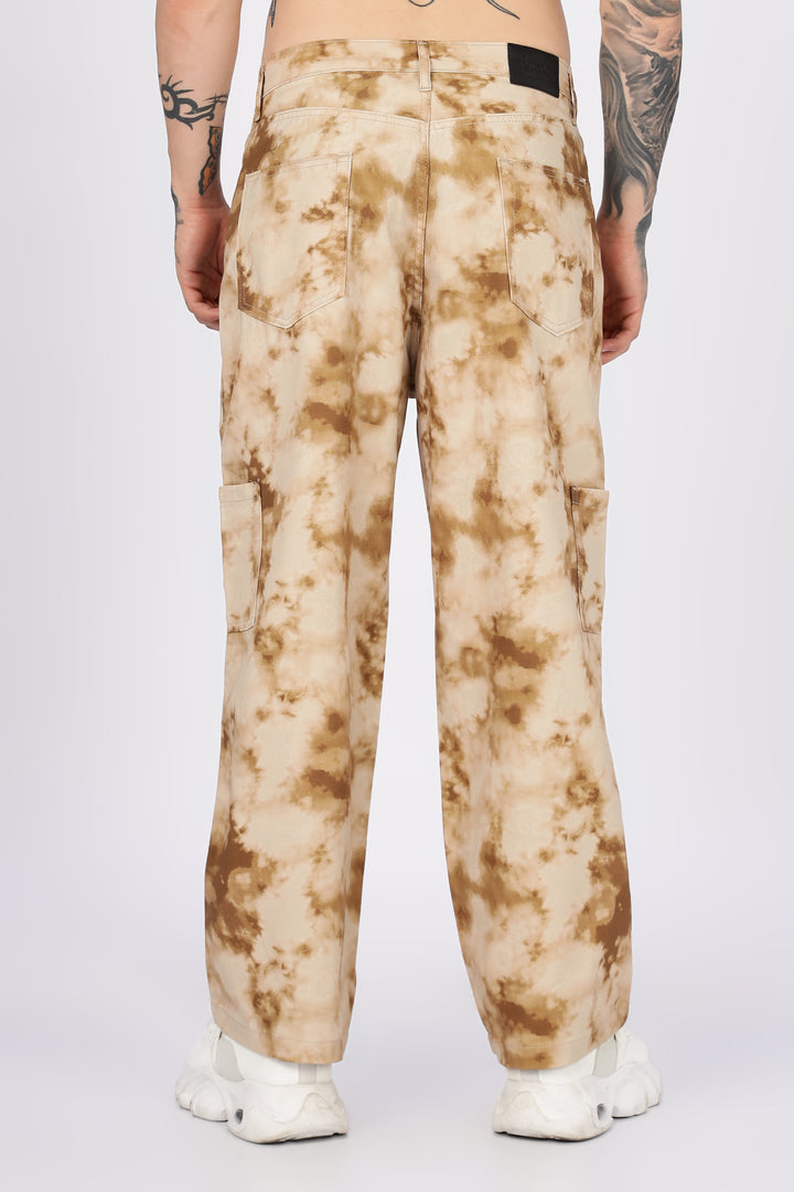 Cloudy: Printed Cargo Pants