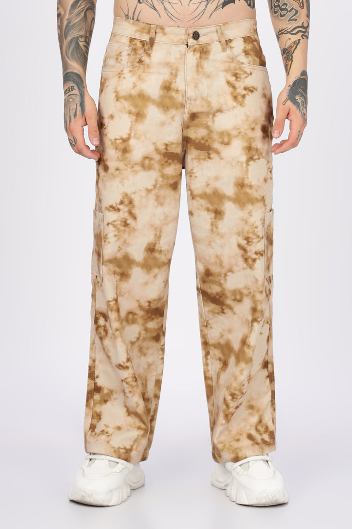 Cloudy: Printed Cargo Pants