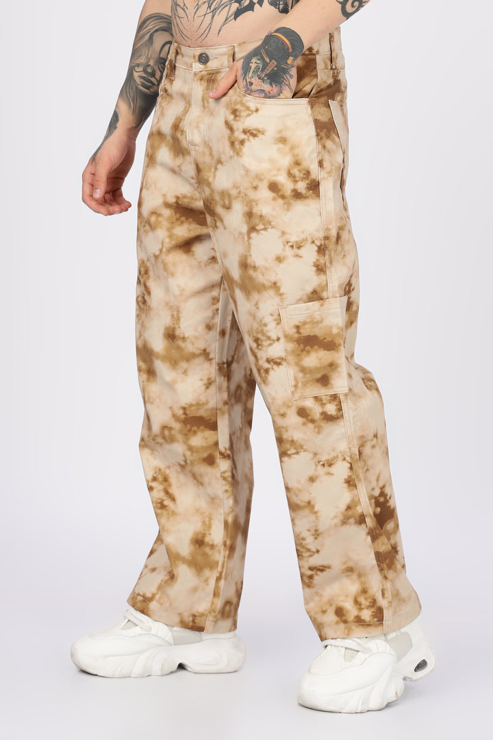 Cloudy: Printed Cargo Pants