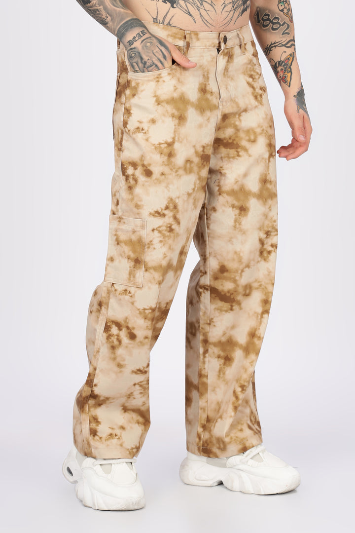 Cloudy: Printed Cargo Pants