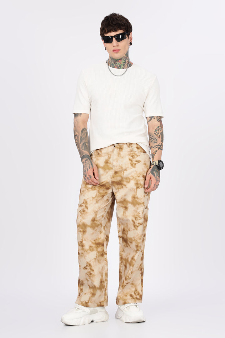 Cloudy: Printed Cargo Pants